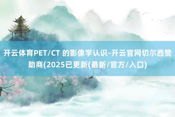开云体育PET/CT 的影像学认识-开云官网切尔西赞助商(2025已更新(最新/官方/入口)