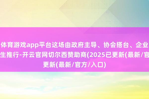 体育游戏app平台这场由政府主导、协会搭台、企业互助的民生推行-开云官网切尔西赞助商(2025已更新(最新/官方/入口)